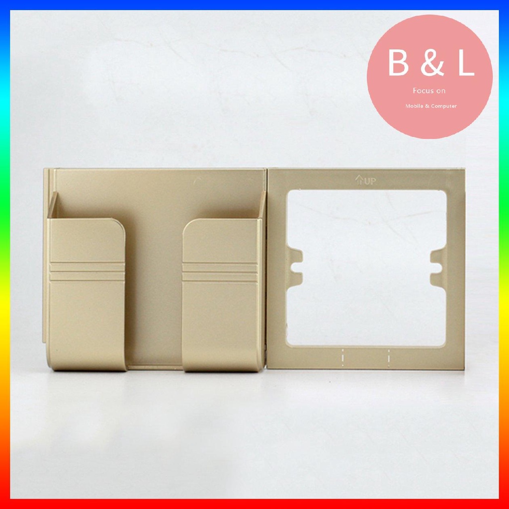 Giá Đỡ Điện Thoại Gắn Tường Trái Phải Có Ngăn Đựng Thẻ Tiện Dụng