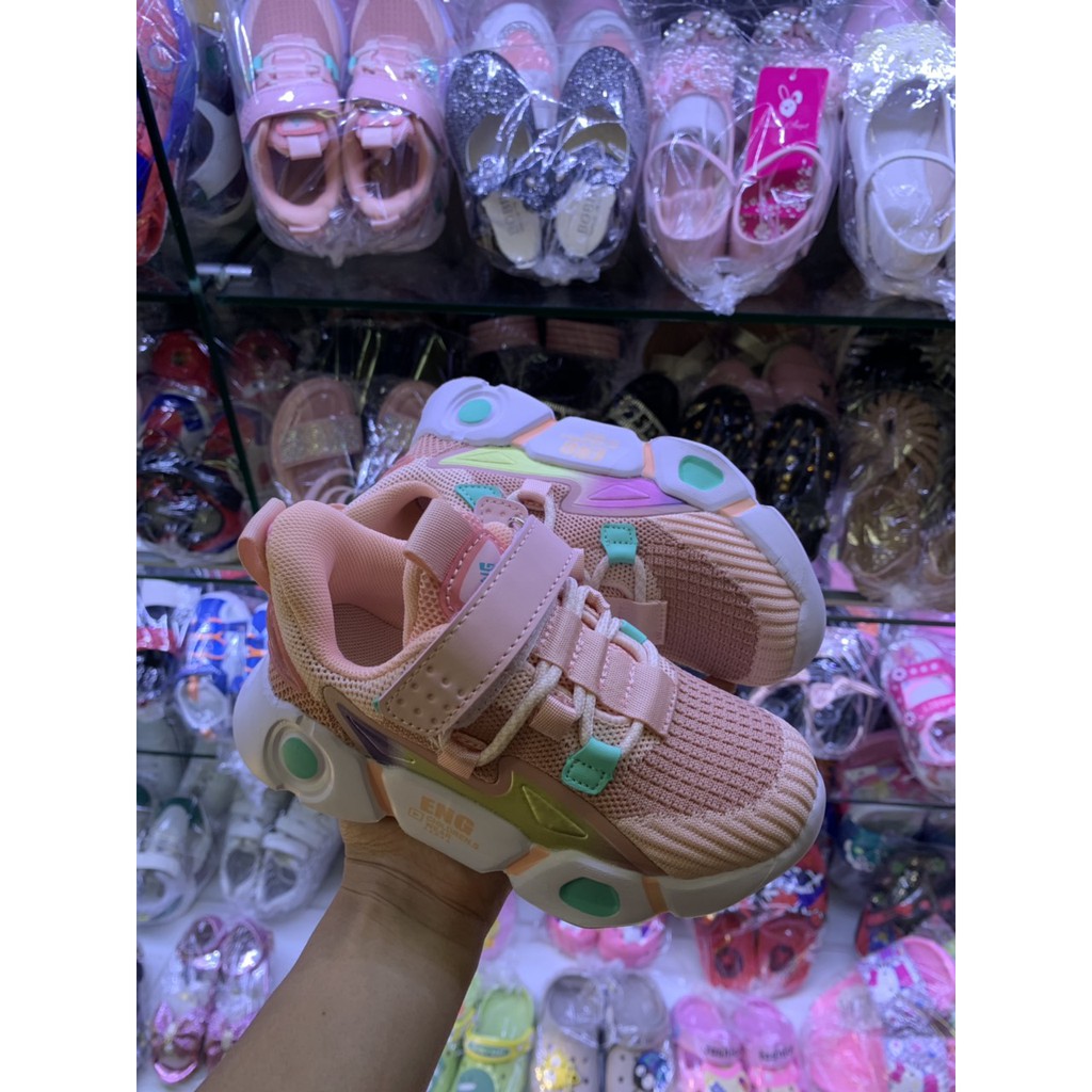 Giày bé gái 3 - 15 tuổi dáng sneaker năng động và cá tính GE58 kèm ảnh thực tế