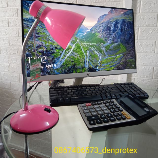 Đèn bàn học sinh chống cận thị Protex Model PR001 Màu Hồng Tươi Nữ Tính có bóng- Bảo Hành 5 năm