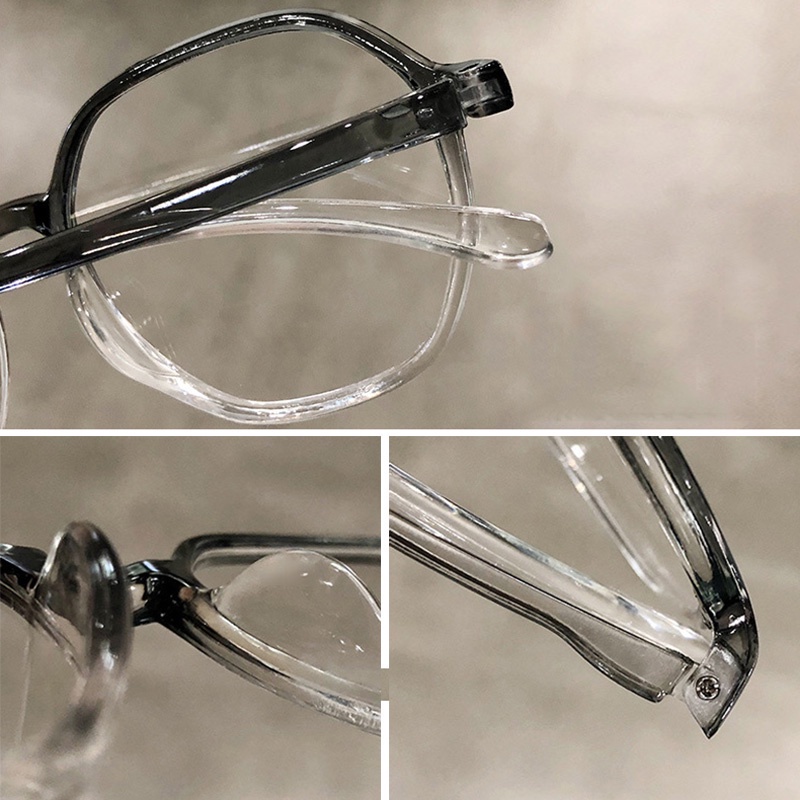 Mắt Kính Gọng Vuông Bằng Nhựa Trong Suốt Chống Ánh Sáng Xanh Thời Trang Cho Nữ