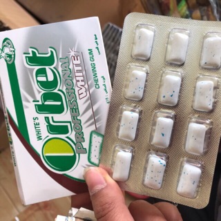 Kẹo cao su trắng răng orbet (30 vỉ)