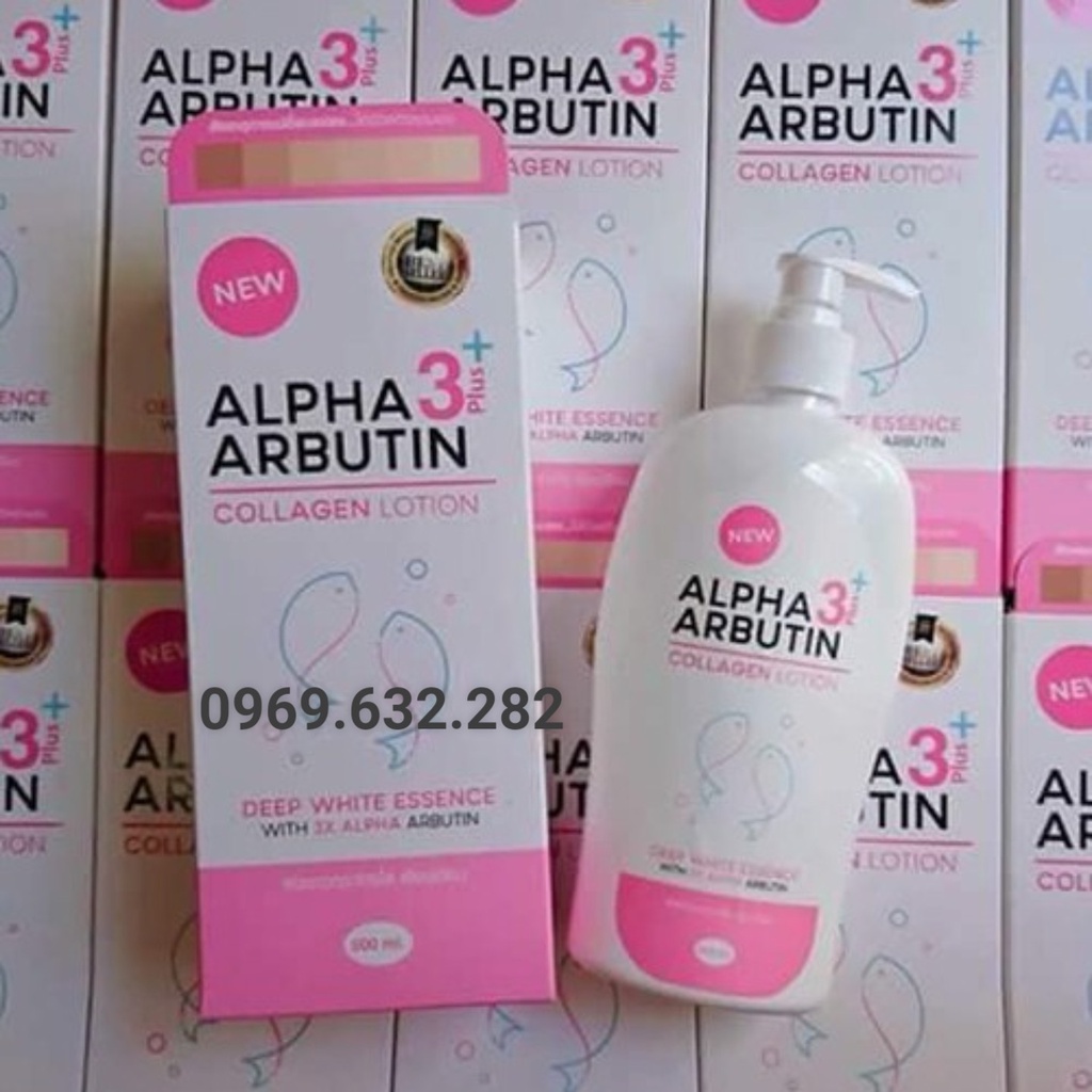 SỮA DƯỠNG TRẮNG ALPHA ARBUTIN COLLAGEN LOTION ( THÁI LAN 500ML XỊN)