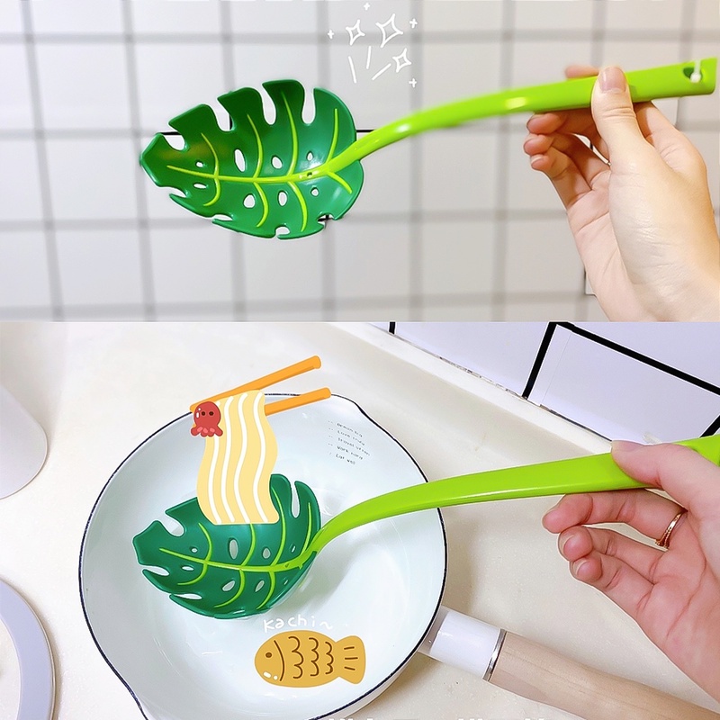 Muỗng Lọc Nước Bằng Nhựa ABS Chịu Nhiệt Cao Hình Chiếc Lá