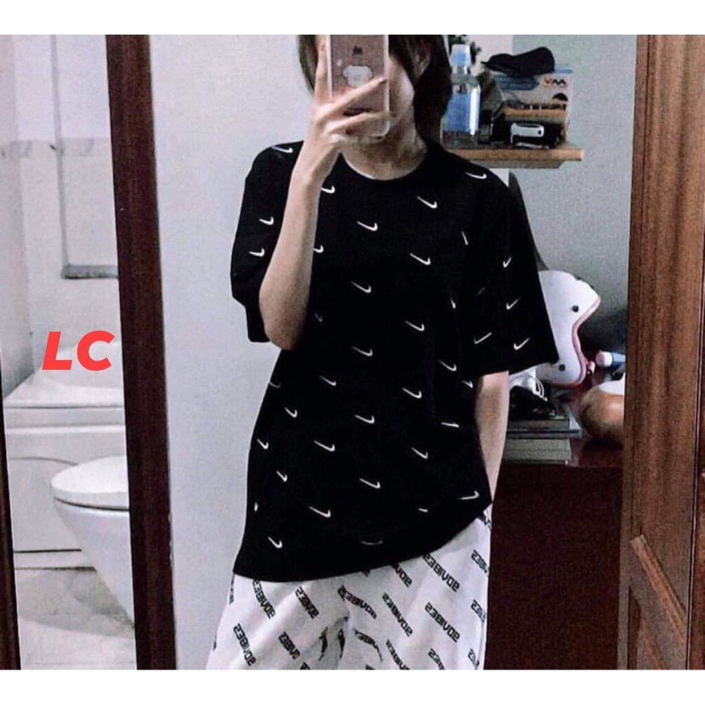 Áo thun tay lỡ NIC unisex nam nữ form rộng oversize basic tee kiểu dáng phông năng động streetwear