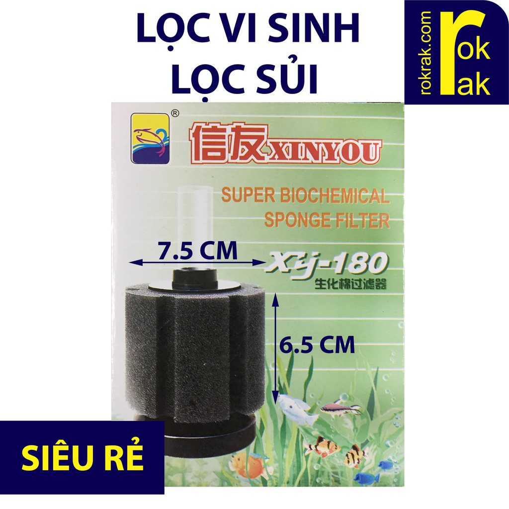 Lọc sủi Bio XY-180 Lọc vi sinh XINYOU XY180 cho hồ cá