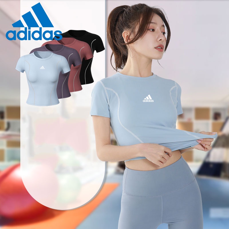 Áo Thun Thể Thao adidas Tay Ngắn Màu Trơn Nhanh Khô Thời Trang Cho Nữ