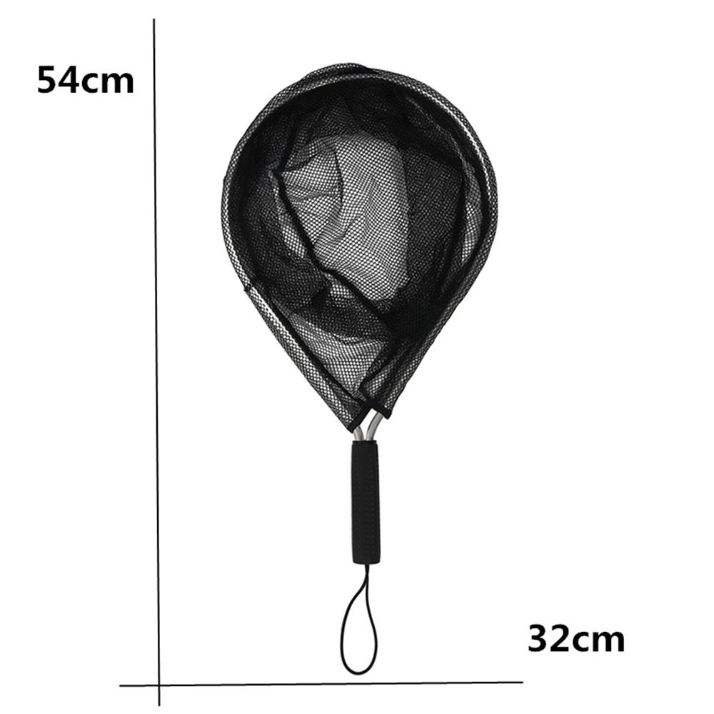 Vợt lưới bắt cá bằng nylon màu đen siêu bền tiện lợi