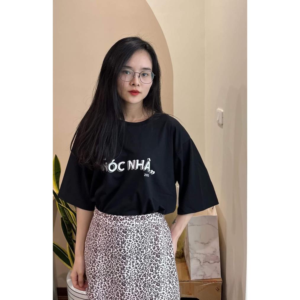 Áo đôi nam nữ tay lỡ Unisex, đồ đôi Nóc nhà - Trụ cột form rộng vải cotton 100% cao cấp - aodoi.unisex