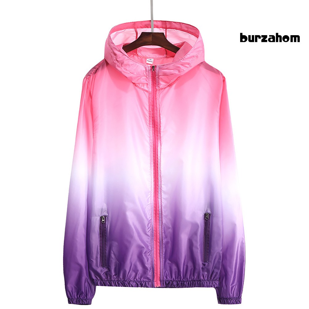 Áo Khoác Chống Nắng Tia UV Có Túi Màu Sắc Gradient Dành Cho Bé