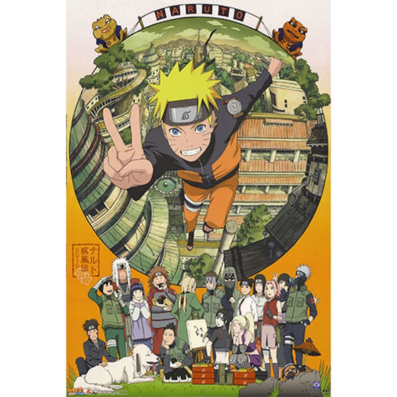 Bộ Xếp Hình 300/520/1000 Miếng Hình Anime Naruto Độc Đáo