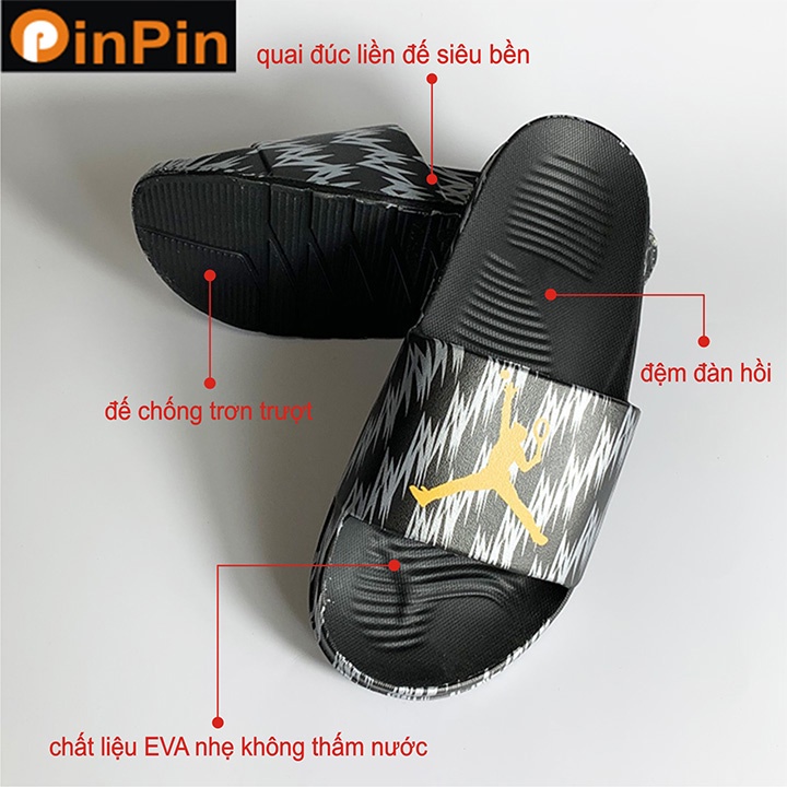 dép nam đúc thể thao PinPin chất liệu eva đa năng nhẹ êm đế chống mòn trơn trượt không thấm nước - dw206