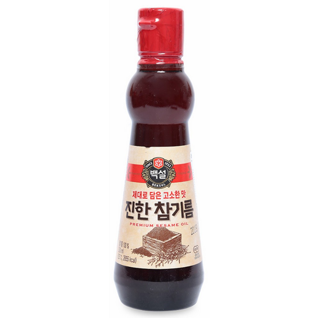 Dầu mè đậm đặc Hàn Quốc Beksul chai (110ml / 320ml)