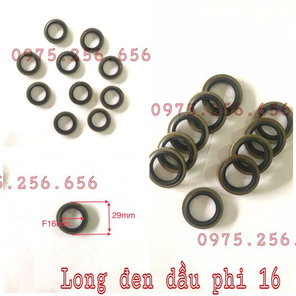 Combo 10 cái long đen dầu phi 16