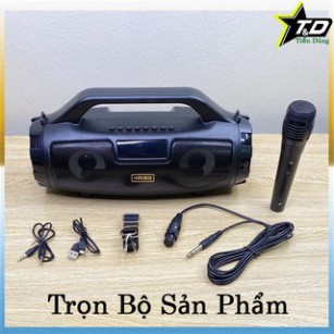 Loa Bluetooth Karaoke Kimiso S3 Kèm Mic - Siêu Bền, Bass Chắc Nịch, Hát Cực Đã FREESHIP