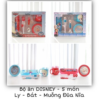 (SET QUÀ TẶNG) BỘ ĂN DẶM DISNEY CHO BÉ (MICKEY/MINNIE/ELSA/MC QUEEN)