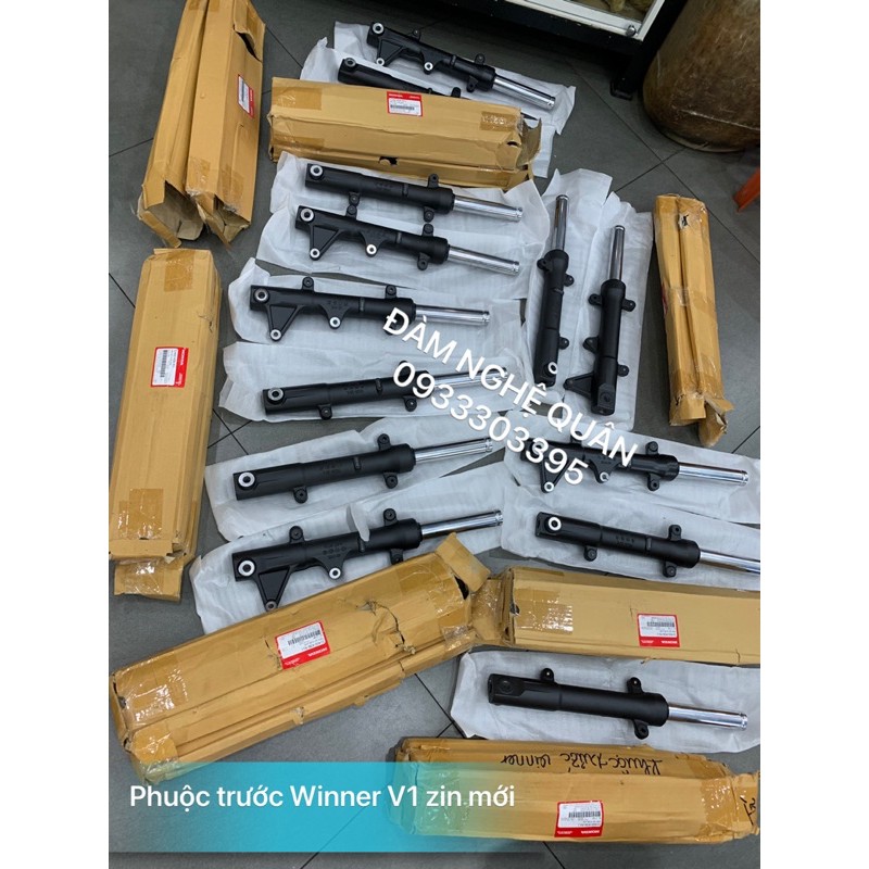 COMBO Nguyên bộ phuộc dè trước Winner V1 zin hãng mới 100% chuyên gắn cho Exciter150 lên dè Winner