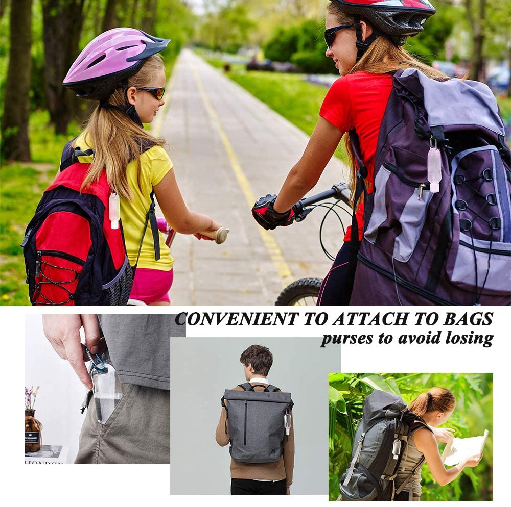 [Hàng mới về] Chai Nhựa Rỗng 50ml Thiết Kế Móc Khóa Tiện Dụng Khi Đi Du Lịch