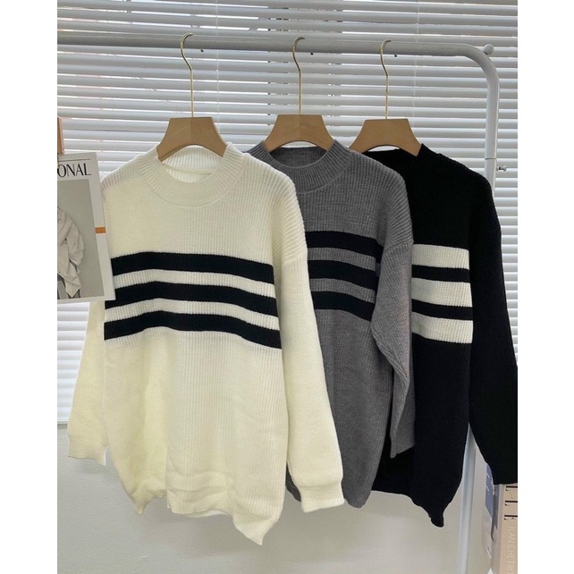 Áo len kẻ ngang siêu xinh by Samhyewear | BigBuy360 - bigbuy360.vn