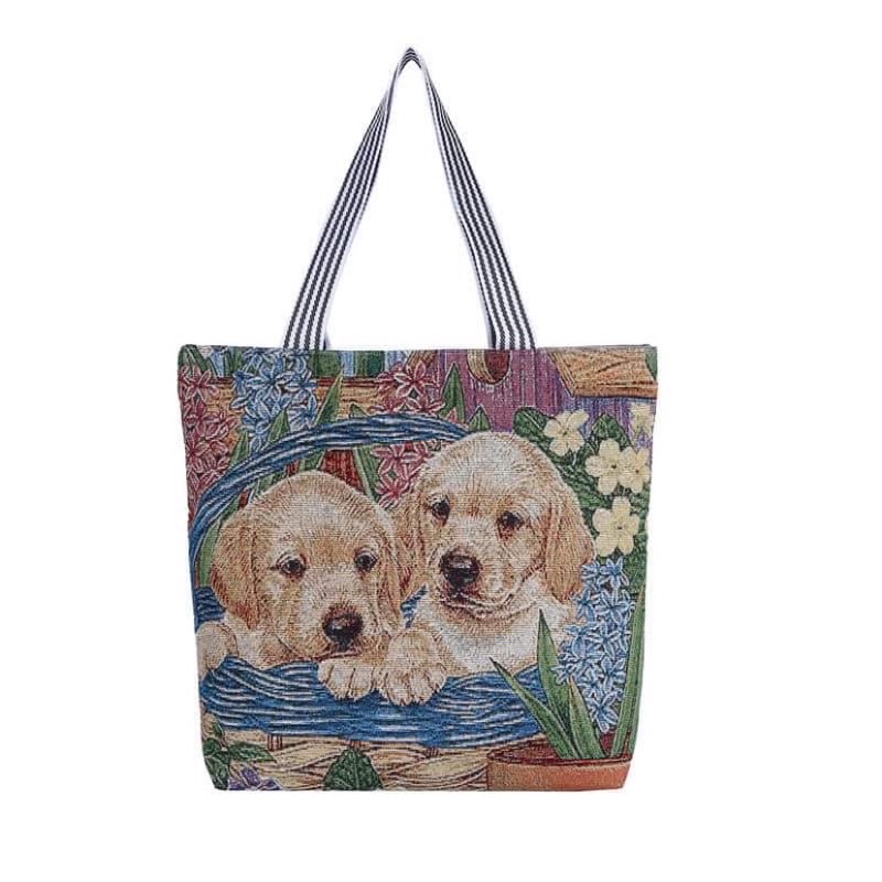 Túi vải canvas hình con vật