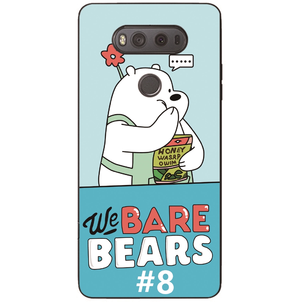 Ốp lưng TPU hoạ tiết chú gấu Brown dành cho điện thoại LG V40 V30 V20 V10