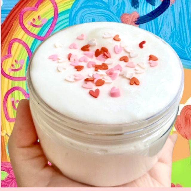 SIME VALENTINE MILK- SỮA TÌNH YÊU- Slime hủ 250ml chất nhờn ma quái giá rẻ chất lượng