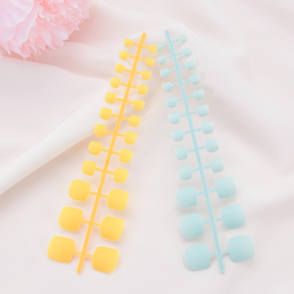 [Hàng mới về] Móng chân giả màu nhám đơn sắc phong cách Pháp thời trang tiện dụng