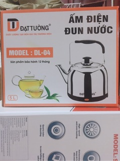 Ấm điện 5L đế liền Đạt Tường (vòi dài)