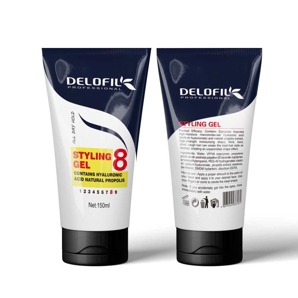 Gel Vuốt Tóc DELOFIL 150ml (mức 8) - Tạo nếp nhanh, giữ nếp lâu, tóc sáng bóng sành điệu