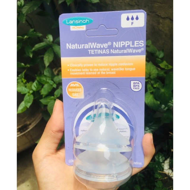 Núm vú silicone Lansinoh Momma ( S M F)