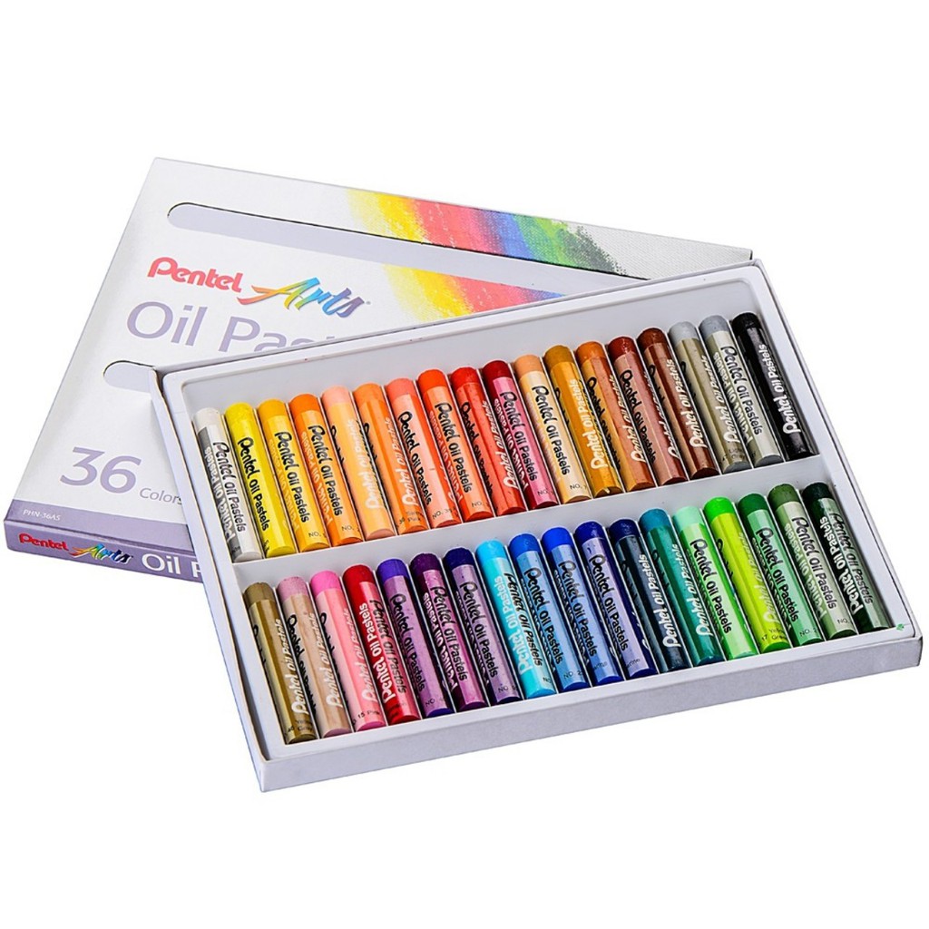 Màu Sáp Dầu Oil Pastel/ Sáp Dầu Pentel từ 12-50 màu PHN12/ PHN16/ PHN25/ PHN36/ PHN50