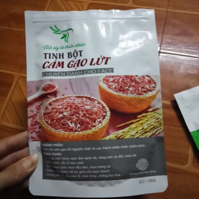 Tinh bột cám gạo lứt 100% từ cám gạo nguyên chất