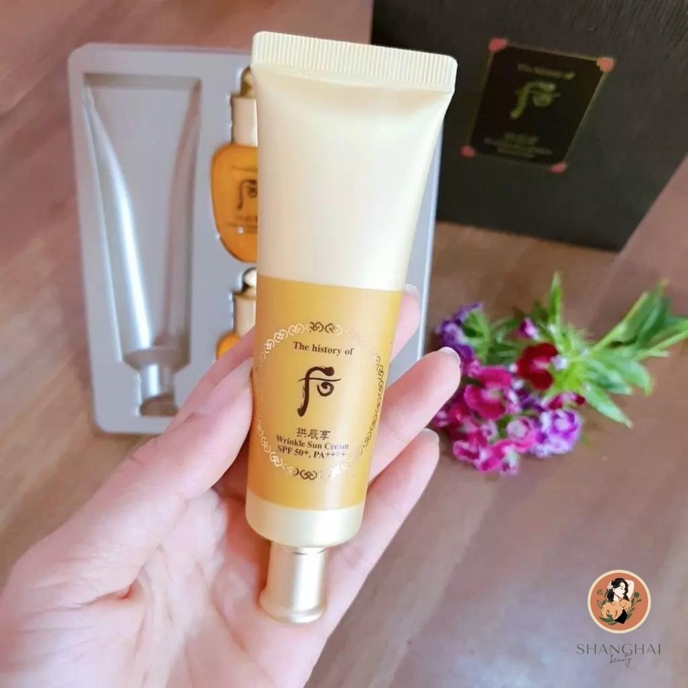 Gói Kem Chống Nắng Chống Nhăn Nâng Tông Whoo Vàng Wrinkle Sun Cream SPF50, PA++++ | BigBuy360 - bigbuy360.vn