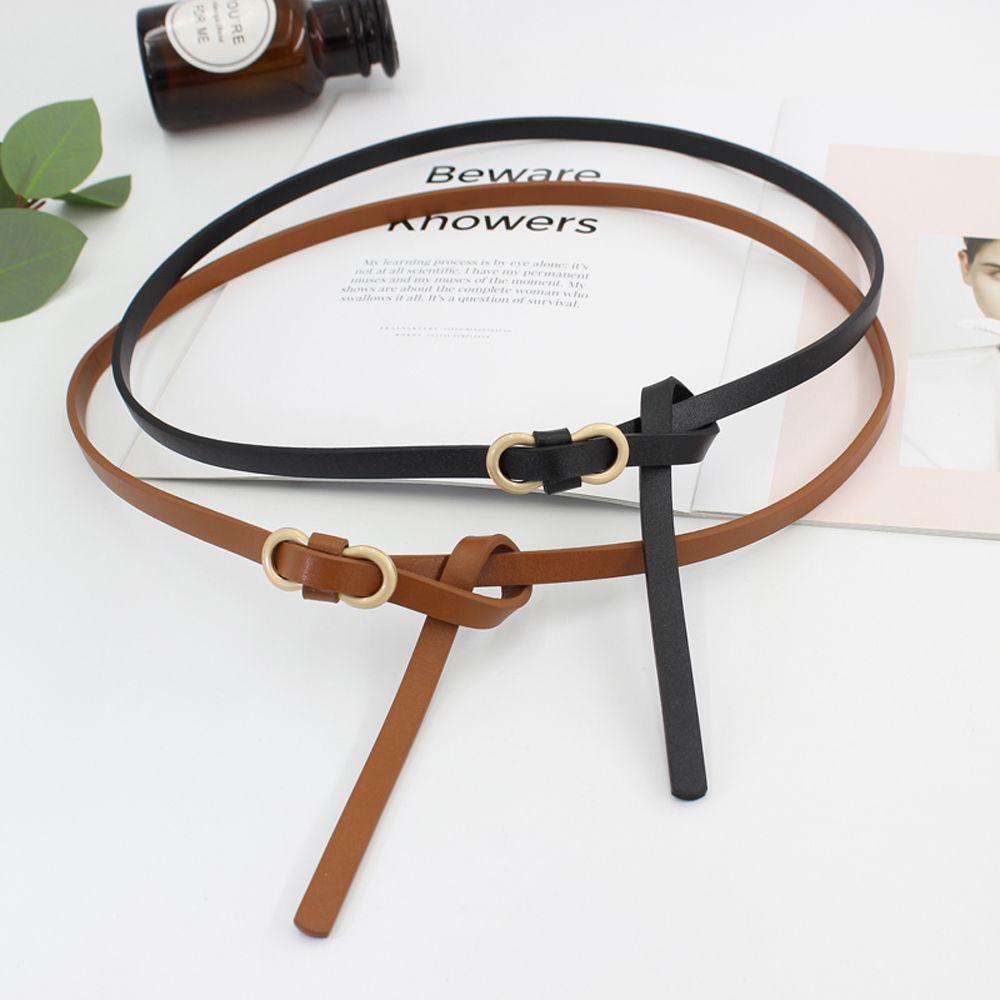Thắt Lưng Mỏng Đính Khóa Kim Loại Kiểu Dáng Vintage Mới Cho Nữ