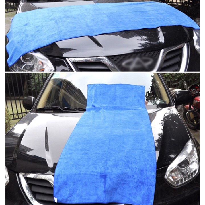 Khăn Lau Ô Tô Cỡ Lớn - Khăn Lau Xe Ô Tô Chuyên Dụng  Siêu Thấm Hút Cực Dày Không Nhổ Lông 70cm x 140cm