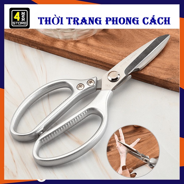 Kéo Cắt Gà NHẬT BẢN KAPUSI NỘI ĐỊA THÉP SIÊU CỨNG , Cắt Vịt, Thịt Các Loại , Kéo Làm Bếp Đa Năng