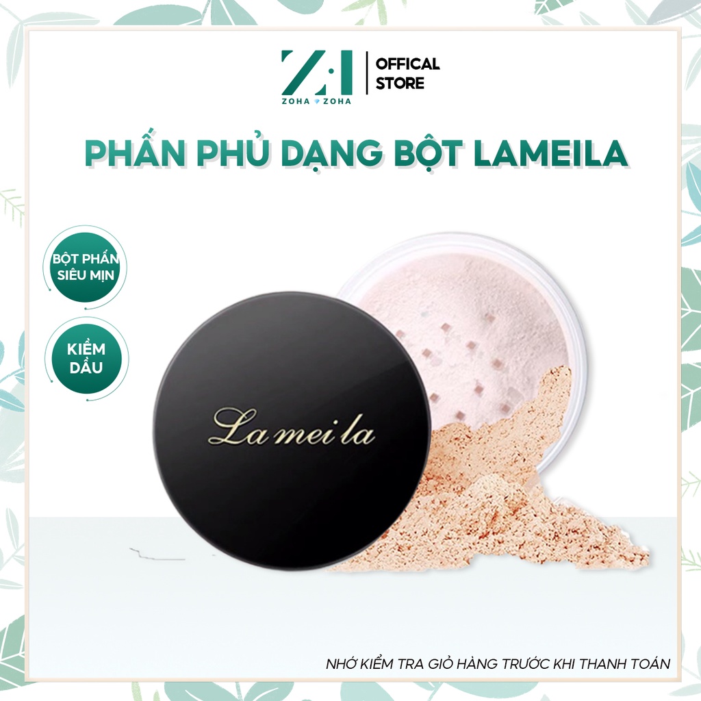 PHẤN PHỦ dạng bột La Mei La siêu mịn kiềm dầu màu tự nhiên 6g ZH-59
