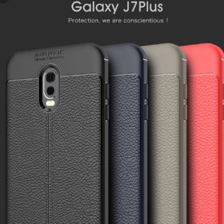 Ốp lưng samsung j7 plus dẻo auto focus tặng thêm kính cường lực cao cấp