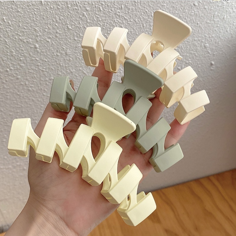 Kẹp Tóc Càng Cua/Kẹp Tóc Nhám Kích Thước Lớn Phong Cách Hàn Quốc Cổ Điển Thời Trang Cho Nữ