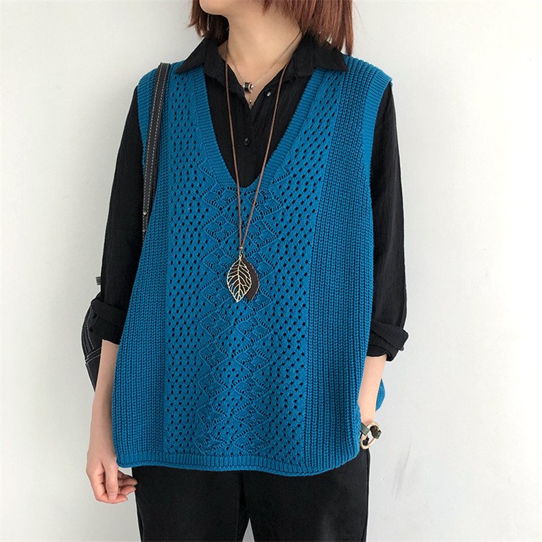 Áo gile len nữ, áo cardigan khoác ngoài cho mẹ GL04