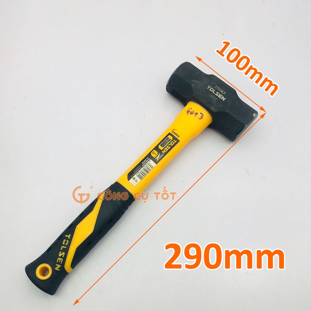 Búa lục giác cán nhựa 900g TOLSEN 25043