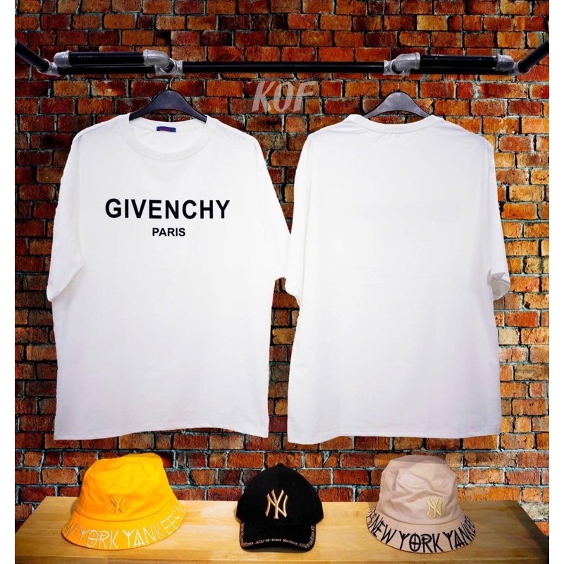 Áo thun nam nữ Givenchy chữ ngực đơn giản chất đẹp mát mịn