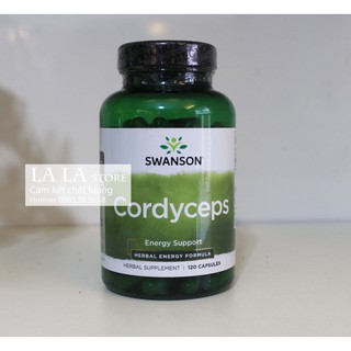 Viên uống Cordyceps đông trùng hạ thảo 120 viên Swanson - Mẫu mới