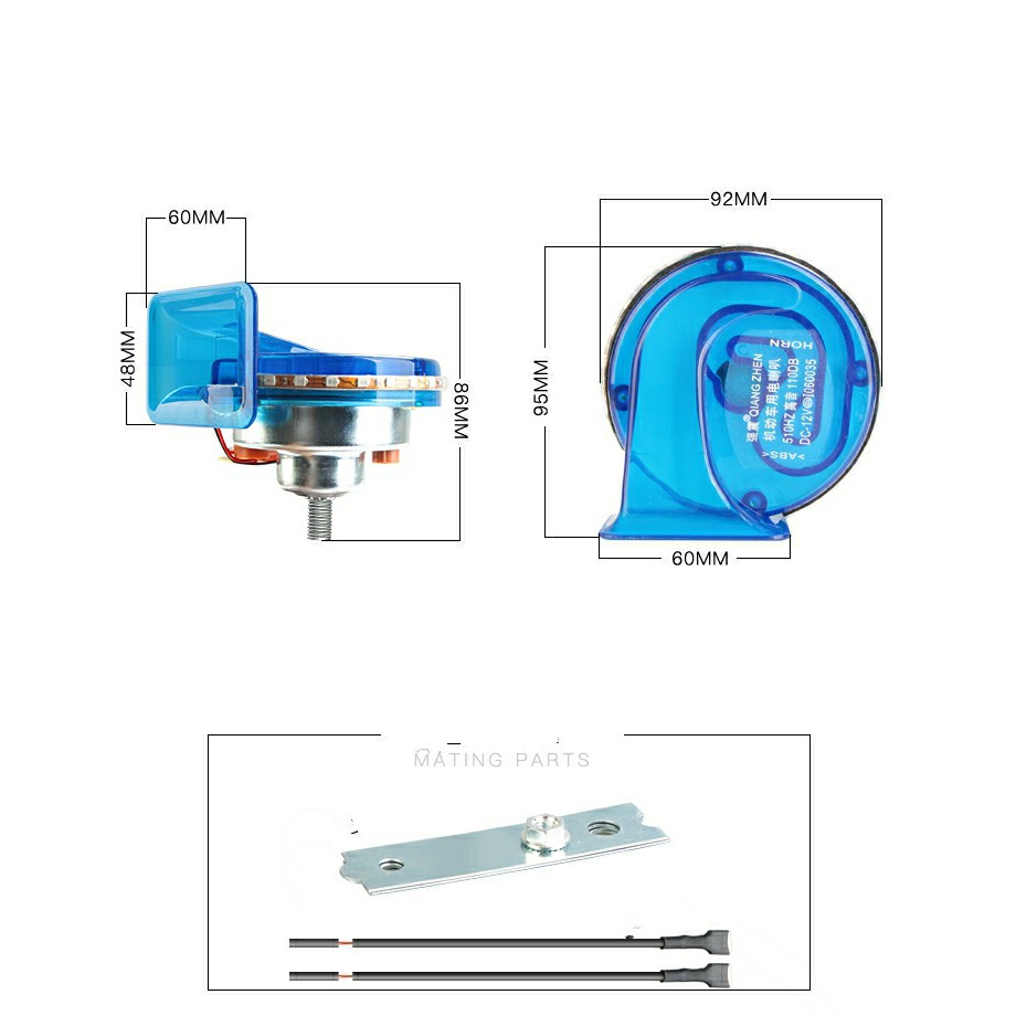 ken xe may còi Xe máy và Oto siêu lớn có đèn Hv shop ( giá 1 cái )