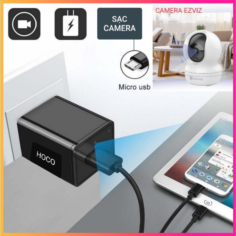 Cục sạc/Củ sạc/Cóc sạc HOCO 5V 1A  và 5V 2.1A hàng chính hãng, đủ công suất
