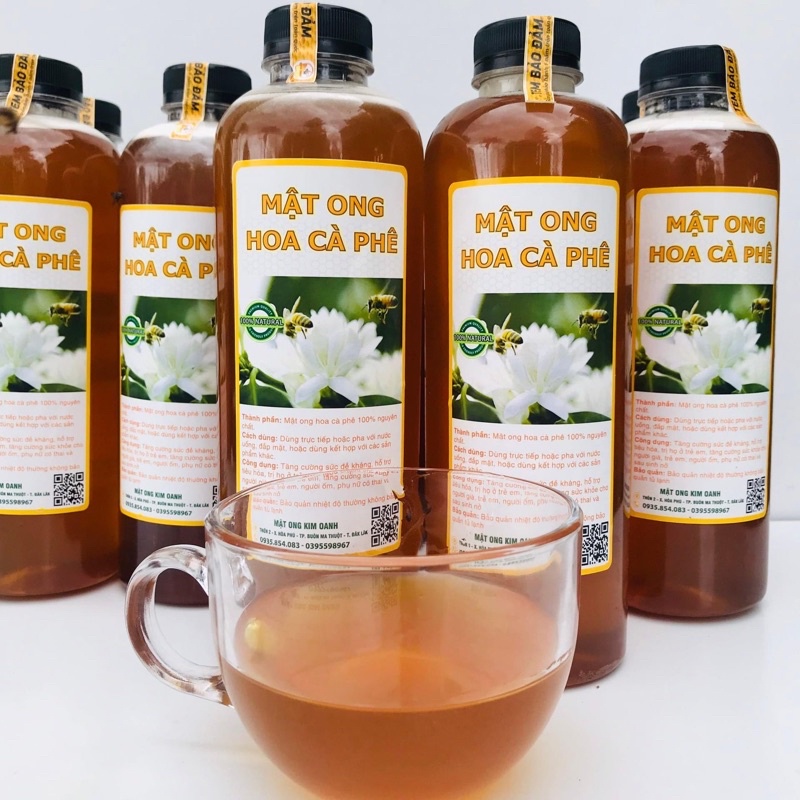 Mật ong nguyên chất hoa Cà Phê  Giá sỉ tại trại không qua trung gian