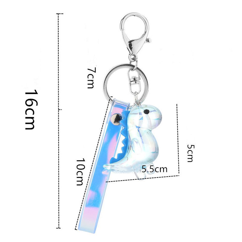 Móc Chìa Khóa Hình Khủng Long Bằng Acrylic Nhiều Màu Sắc Dễ Thương