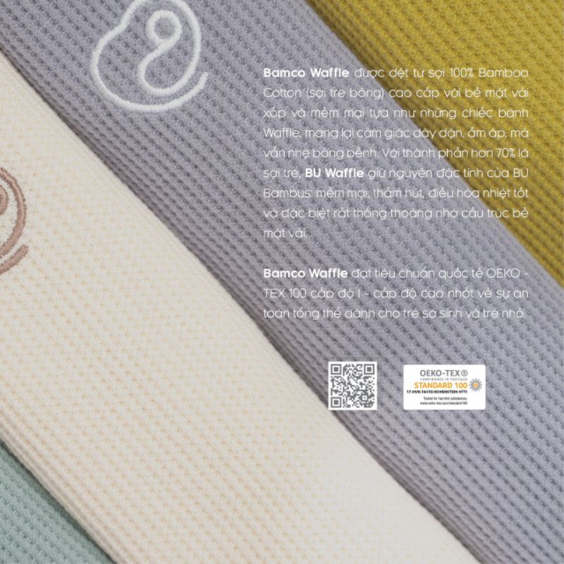 Bộ Sơ Sinh Len Mỏng BU Waffle B42 • 0-3M 3-6M 6-9M 9-12M • Choding Home
