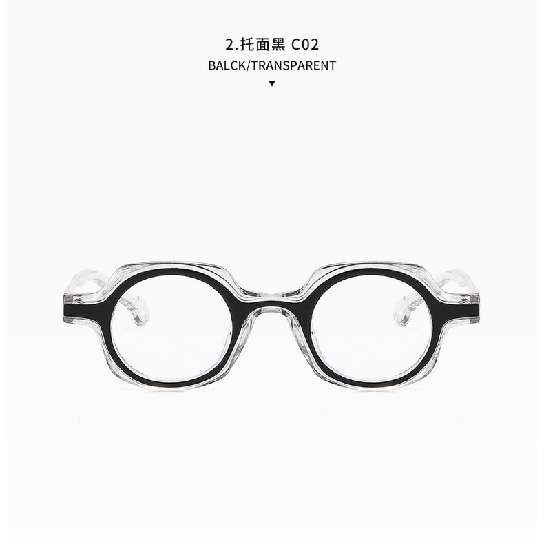 Kính Mát Gọng Tròn Chống Ánh Sáng Xanh Phong Cách Retro Cho Nam Nữ