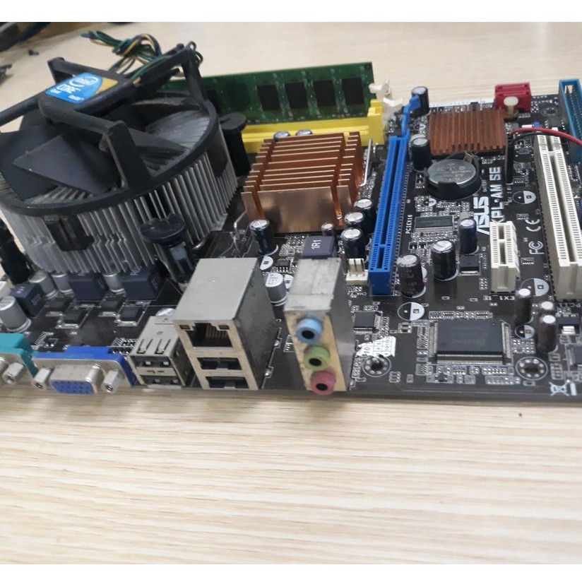 Combo main Asus G31 + Ram 2Gb + quạt + E5300 +Fe