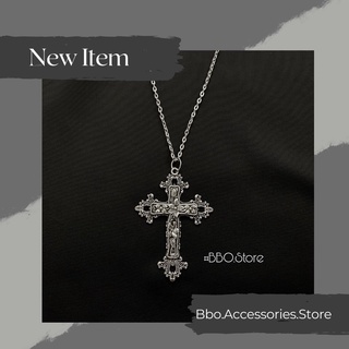 Vòng cổ mix charm thập giá to cao cấp - vòng cổ unisex